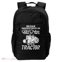 Never Underestimate An Old Man With A Tractor - Funny Farmer Backpack thumb 0