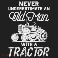 Never Underestimate An Old Man With A Tractor - Funny Farmer Tumbler thumb 3