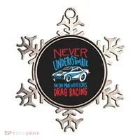 Never Underestimate An Old Man Who Loves Drag Racing Ornament thumb 0