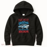 Never Underestimate An Old Man Who Loves Drag Racing Kids Hoodie thumb 0