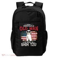Never Underestimate An Old Man With A Shih Tzu Costume Gift Backpack thumb 0