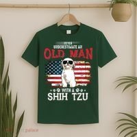Never Underestimate An Old Man With A Shih Tzu Costume Gift T-Shirt thumb 2