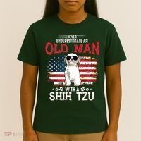 Never Underestimate An Old Man With A Shih Tzu Costume Gift T-Shirt thumb 4