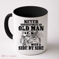 Never Underestimate An Old Man With A Side By Side SXS UTV Coffee Mug thumb 0