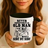 Never Underestimate An Old Man With A Side By Side SXS UTV Coffee Mug thumb 3