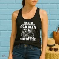 Never Underestimate An Old Man With A Side By Side SXS UTV Women's Tank Top thumb 2
