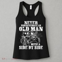 Never Underestimate An Old Man With A Side By Side SXS UTV Women's Tank Top thumb 3