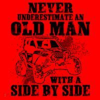 Never Underestimate An Old Man With A Side By Side SXS UTV Santa Hat thumb 1