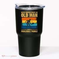 Never Underestimate An Old Man With A Pickleball Paddle Tumbler thumb 0