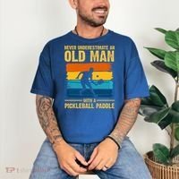 Never Underestimate An Old Man With A Pickleball Paddle Comfort Colors T-Shirt thumb 3