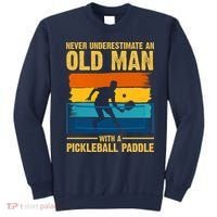 Never Underestimate An Old Man With A Pickleball Paddle Sweatshirt thumb 0