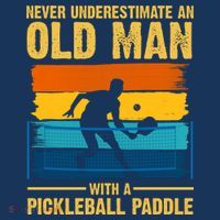 Never Underestimate An Old Man With A Pickleball Paddle Mousepad thumb 1