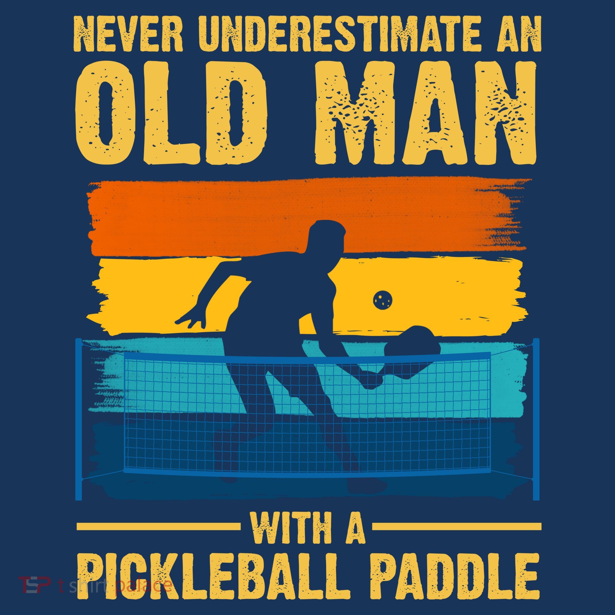Never Underestimate An Old Man With A Pickleball Paddle Mousepad