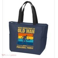Never Underestimate An Old Man With A Pickleball Paddle Tote Bag thumb 3