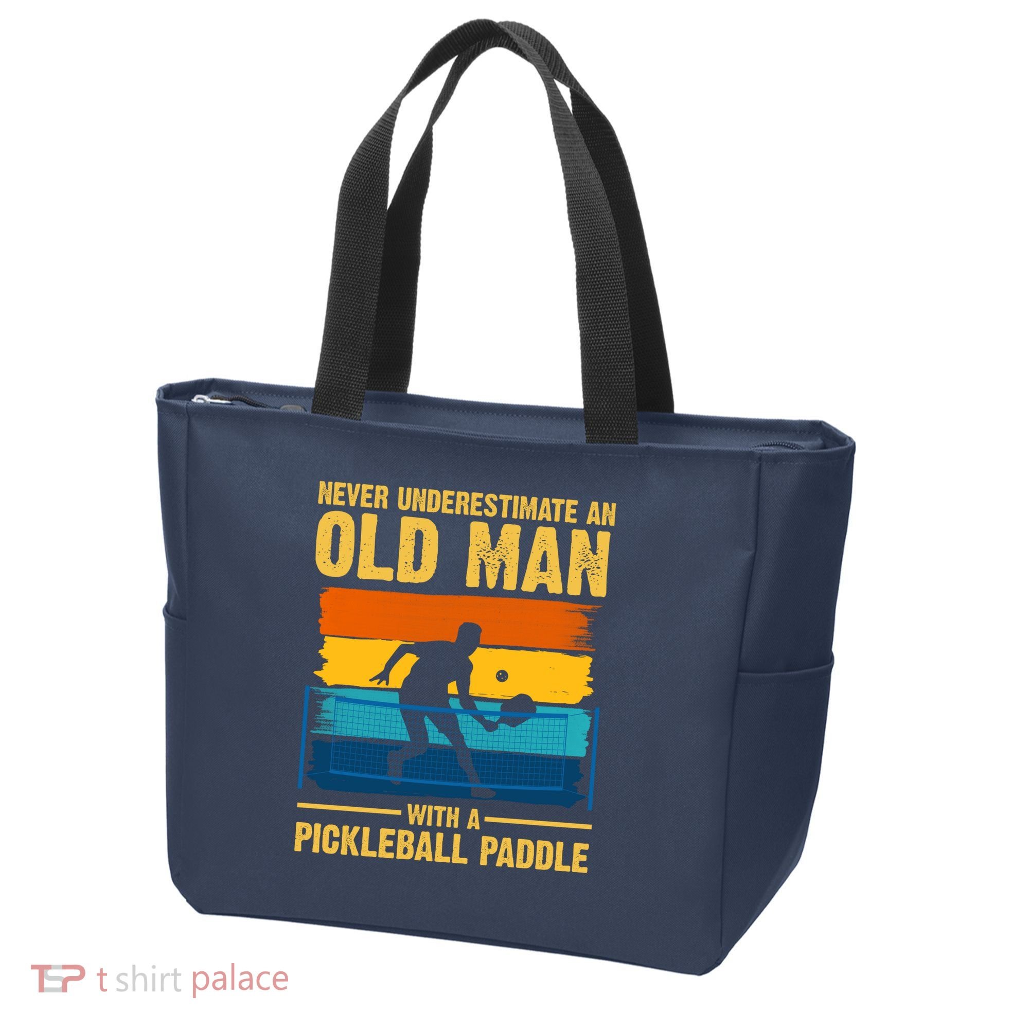 Never Underestimate An Old Man With A Pickleball Paddle Tote Bag