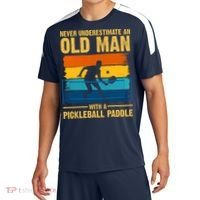 Never Underestimate An Old Man With A Pickleball Paddle Sport-Tek Competitor United Soccer Jersey thumb 0