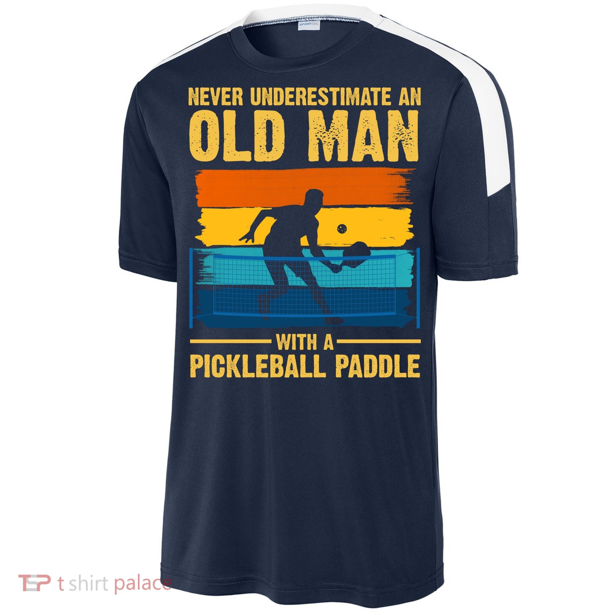 Never Underestimate An Old Man With A Pickleball Paddle Sport-Tek Competitor United Soccer Jersey