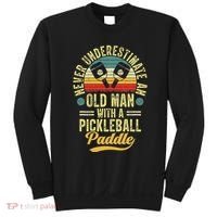 Never Underestimate An Old Man With A Pickleball Paddle Sweatshirt thumb 0