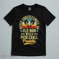 Never Underestimate An Old Man With A Pickleball Paddle T-Shirt thumb 5