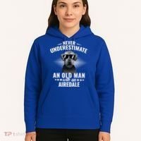Never Underestimate An Old With Airedale Terrier Gift Hoodie thumb 5