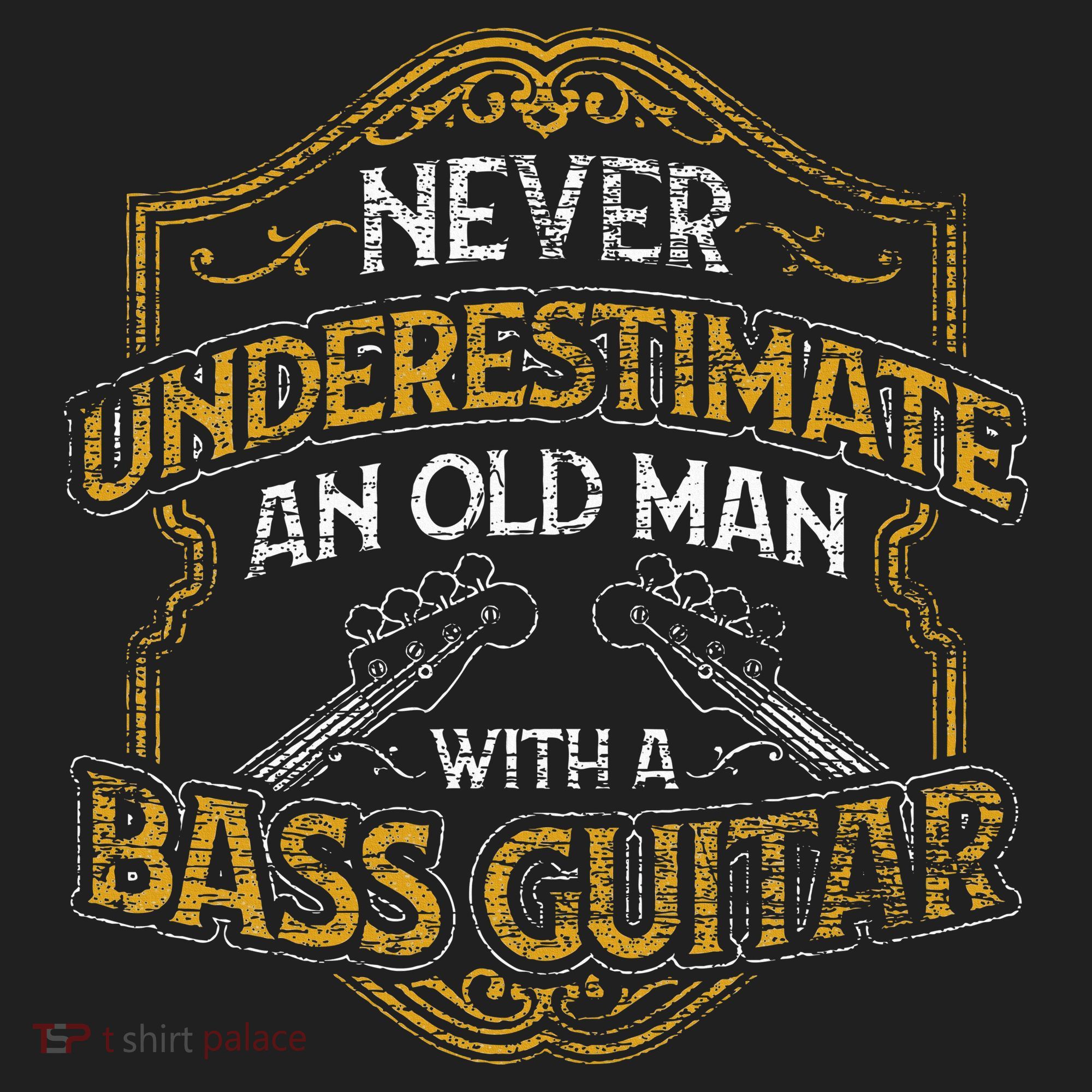 Never Underestimate An Old Man With A Bass Guitar Beanie