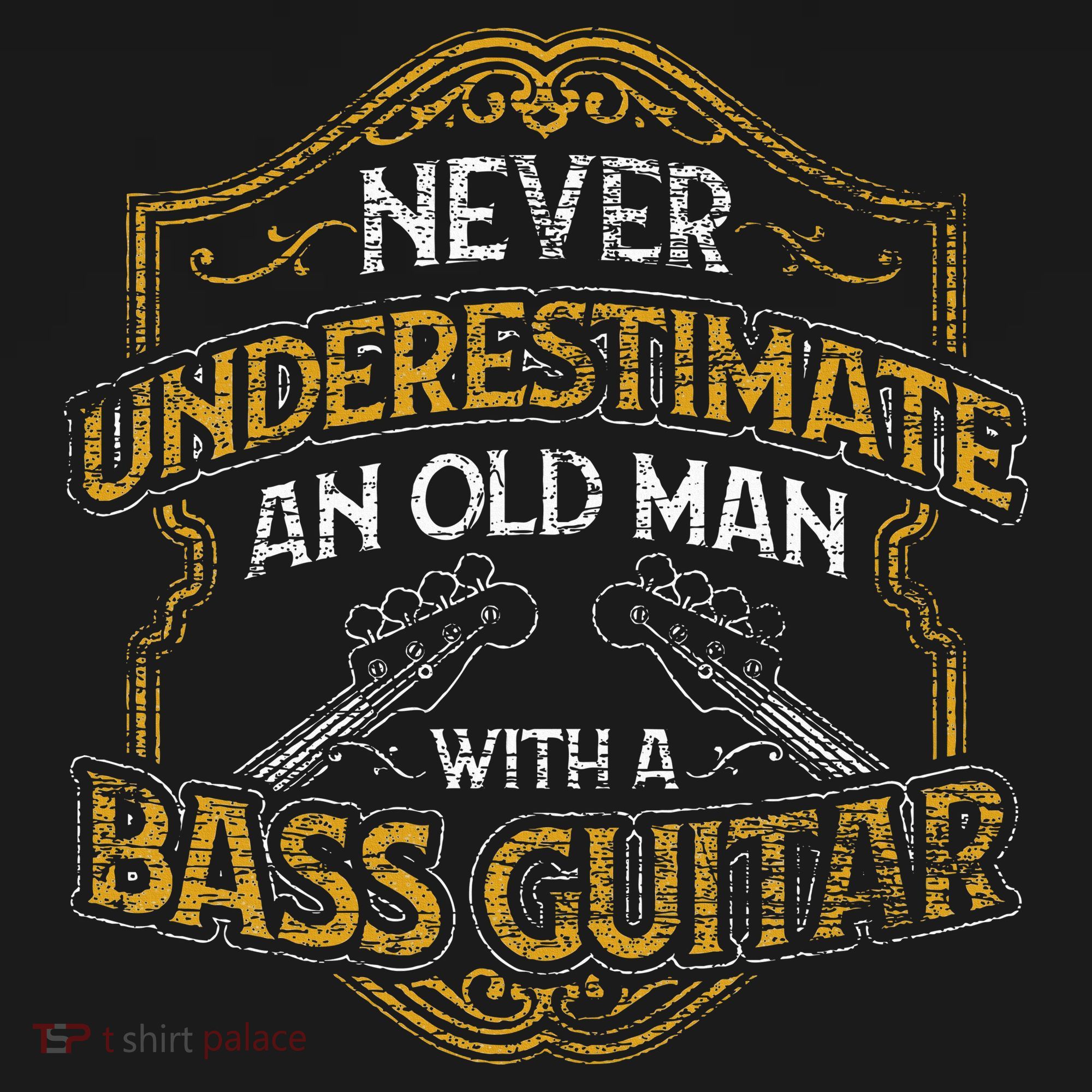 Never Underestimate An Old Man With A Bass Guitar Women's Tank Top