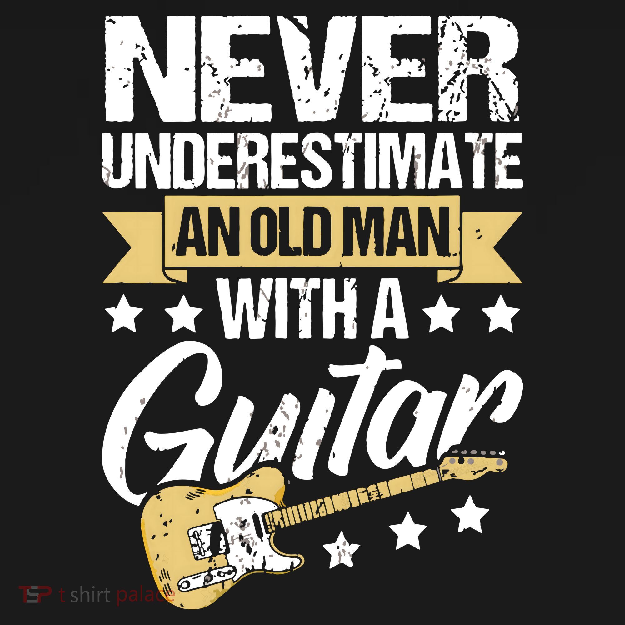 Never Underestimate An Old Man With A Guitar Guitar City Backpack