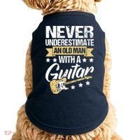 Never Underestimate An Old Man With A Guitar Guitar Doggie Tank thumb 0
