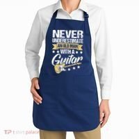 Never Underestimate An Old Man With A Guitar Guitar Apron thumb 2