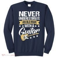 Never Underestimate An Old Man With A Guitar Guitar Sweatshirt thumb 0