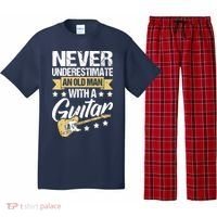 Never Underestimate An Old Man With A Guitar Guitar Pajama Set thumb 0