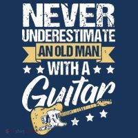 Never Underestimate An Old Man With A Guitar Guitar Women's Hoodie thumb 2