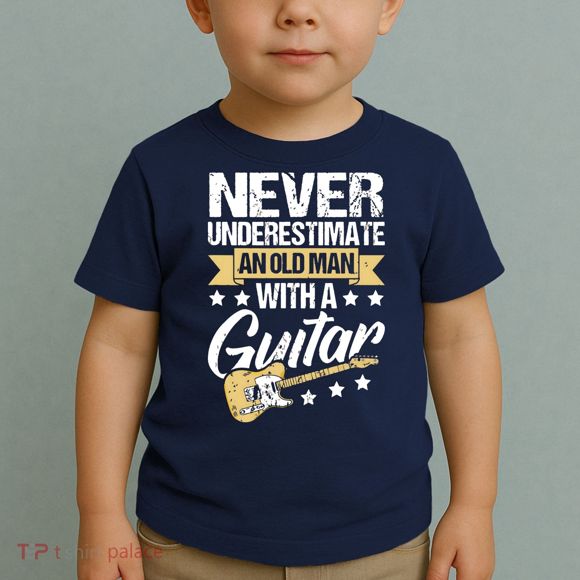 Never Underestimate An Old Man With A Guitar Guitar Toddler T-Shirt