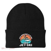 Never Underestimate And Old On A Jet Ski Gift Beanie thumb 0