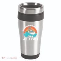 Never Underestimate And Old On A Jet Ski Gift 16oz Travel Tumbler thumb 0