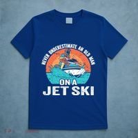 Never Underestimate And Old On A Jet Ski Gift T-Shirt thumb 5