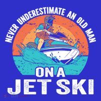 Never Underestimate And Old On A Jet Ski Gift Kids Plaid Pajama Set thumb 2