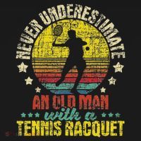 Never Underestimate An Old Man Tennis Racket Sports Lover Women's Hoodie thumb 2