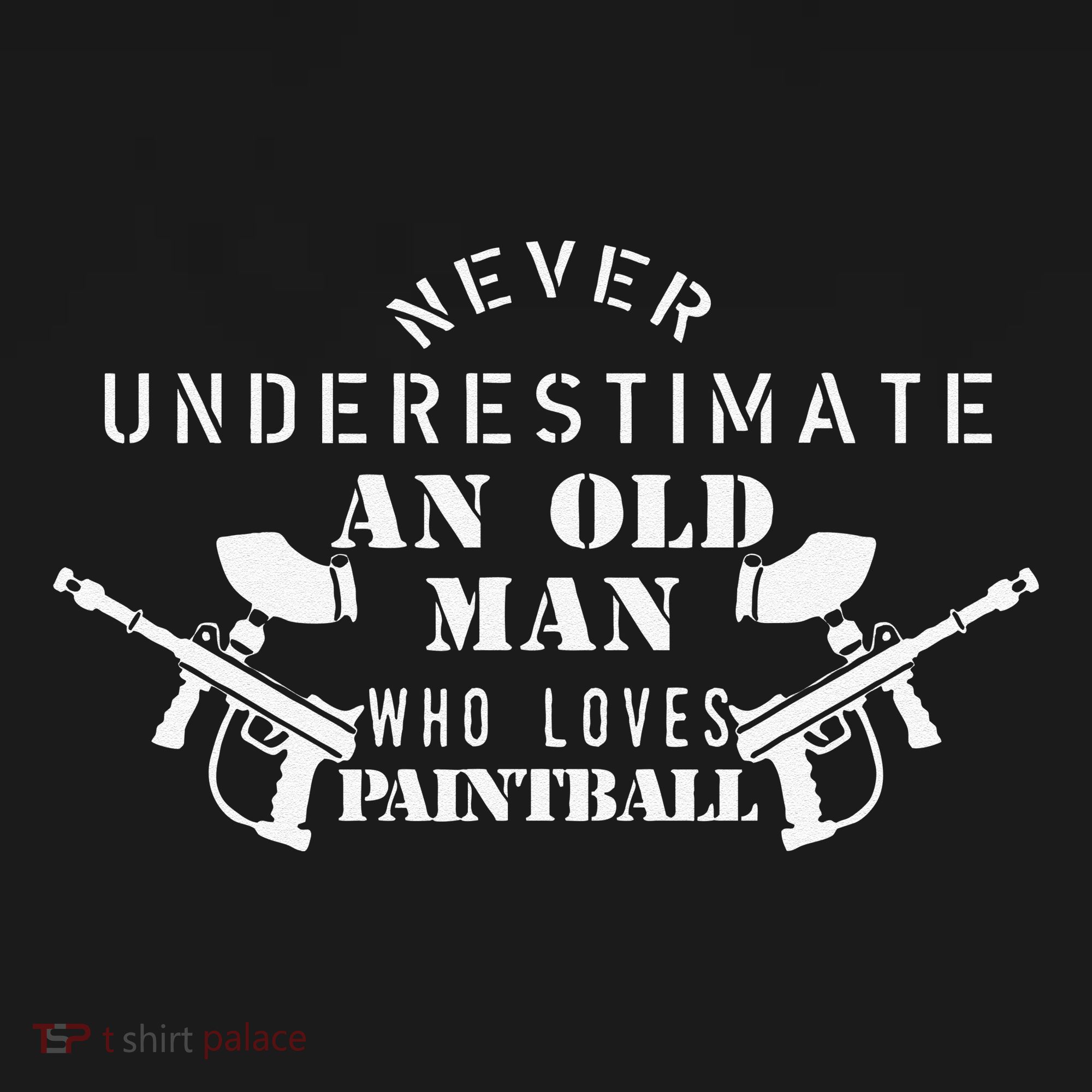 Never Underestimate An Old Man Who Loves Paintball Women's Hoodie