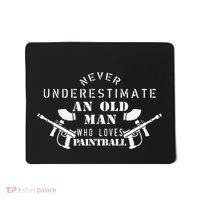 Never Underestimate An Old Man Who Loves Paintball Mousepad thumb 0