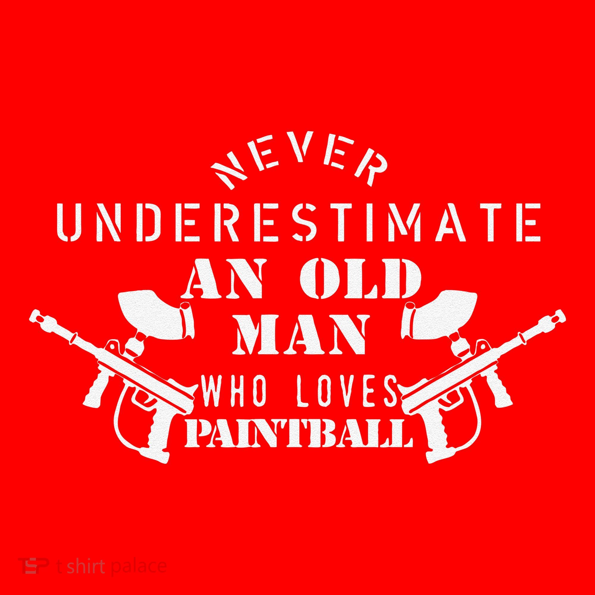 Never Underestimate An Old Man Who Loves Paintball Santa Hat