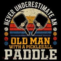 Never Underestimate An Old Man With A Pickleball Women's Hoodie thumb 2