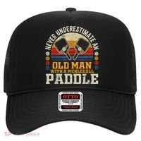 Never Underestimate An Old Man With A Pickleball Hat thumb 0