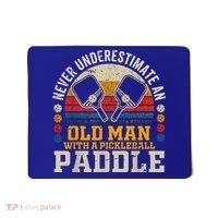 Never Underestimate An Old Man With A Pickleball Mousepad thumb 0