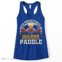 Never Underestimate An Old Man With A Pickleball Women's Tank Top thumb 0