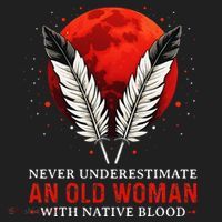 Never Underestimate An Old Woman With Native Blood American Beanie thumb 2