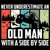Never Underestimate An Old Man With A Side By Side UTV Mousepad thumb 1
