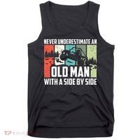 Never Underestimate An Old Man With A Side By Side UTV Tank Top thumb 0