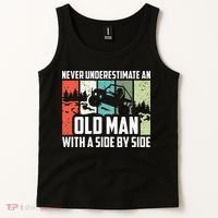 Never Underestimate An Old Man With A Side By Side UTV Tank Top thumb 2