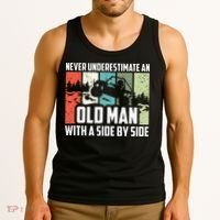 Never Underestimate An Old Man With A Side By Side UTV Tank Top thumb 3